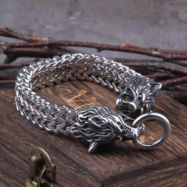 Viking Wolf Charm Karkötő – Ragnar