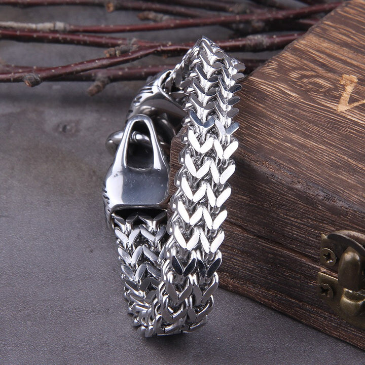 Viking Wolf Charm Karkötő – Ragnar