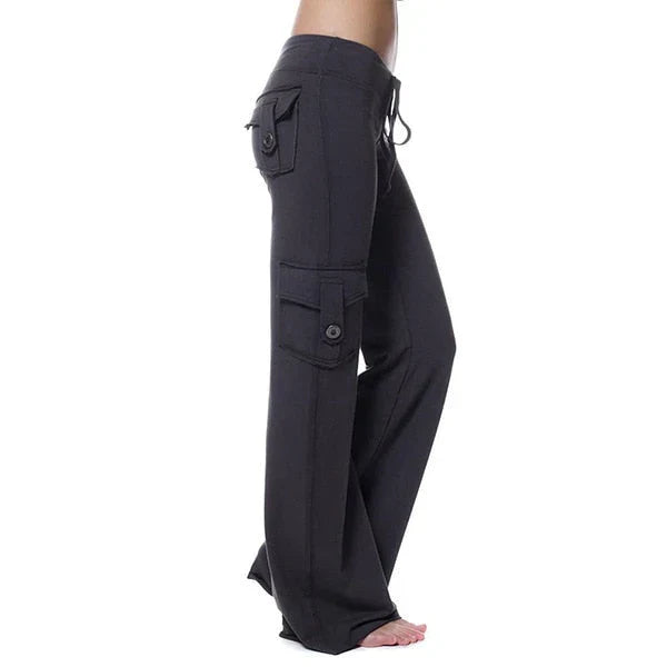 Női Bootcut Cargo Nadrág zsebekkel – Isabella