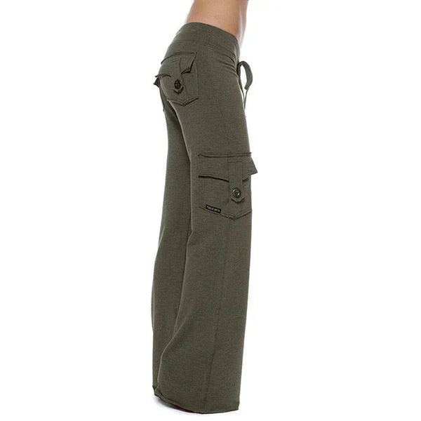 Női Bootcut Cargo Nadrág zsebekkel – Isabella