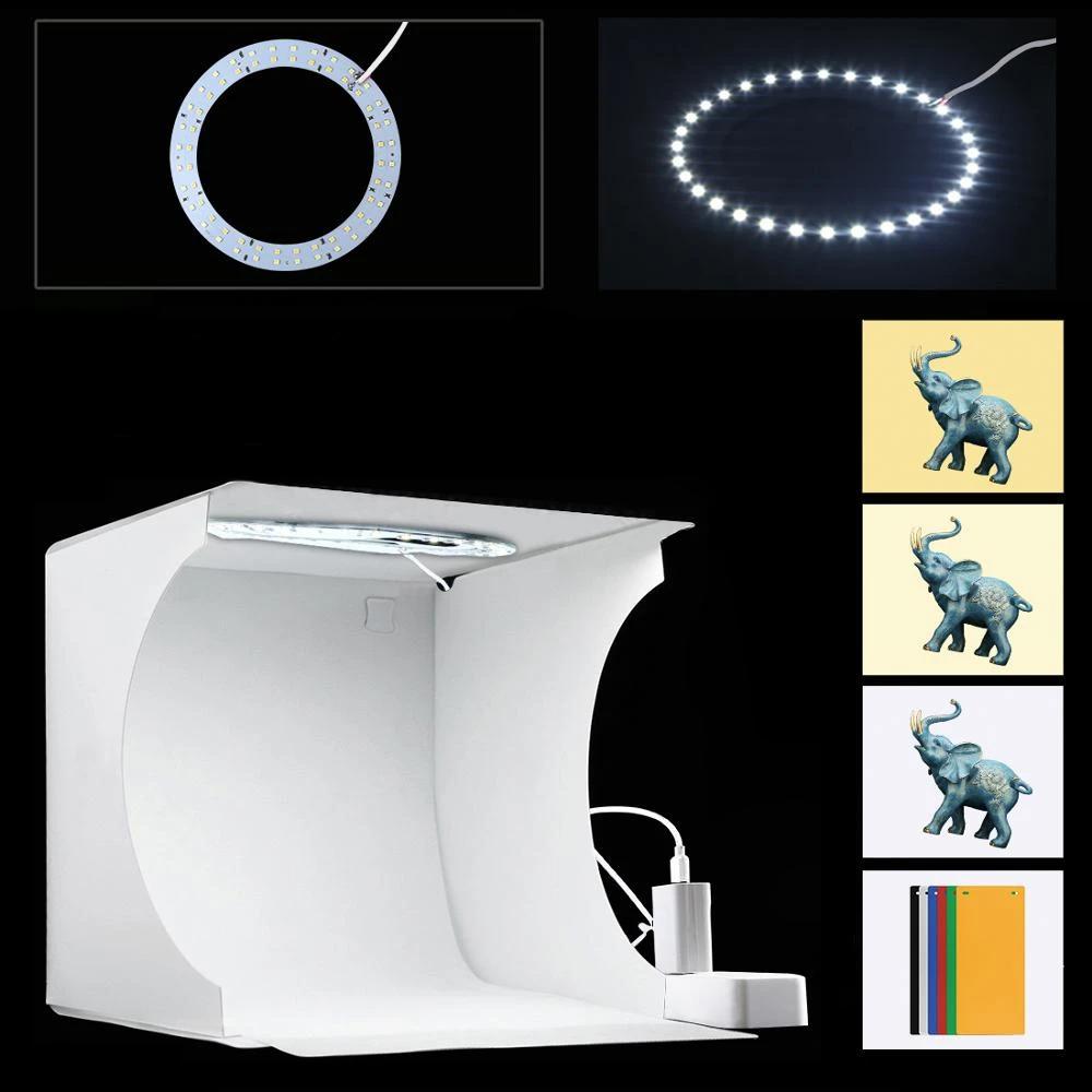 Hordozható Fotóstúdió LED Világítással – LumiCube