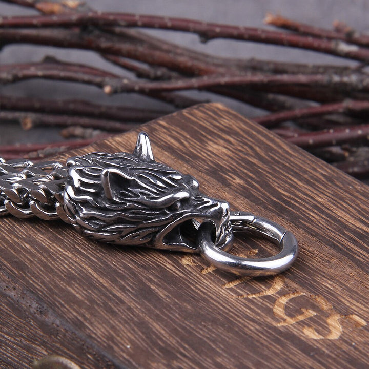 Viking Wolf Charm Karkötő – Ragnar