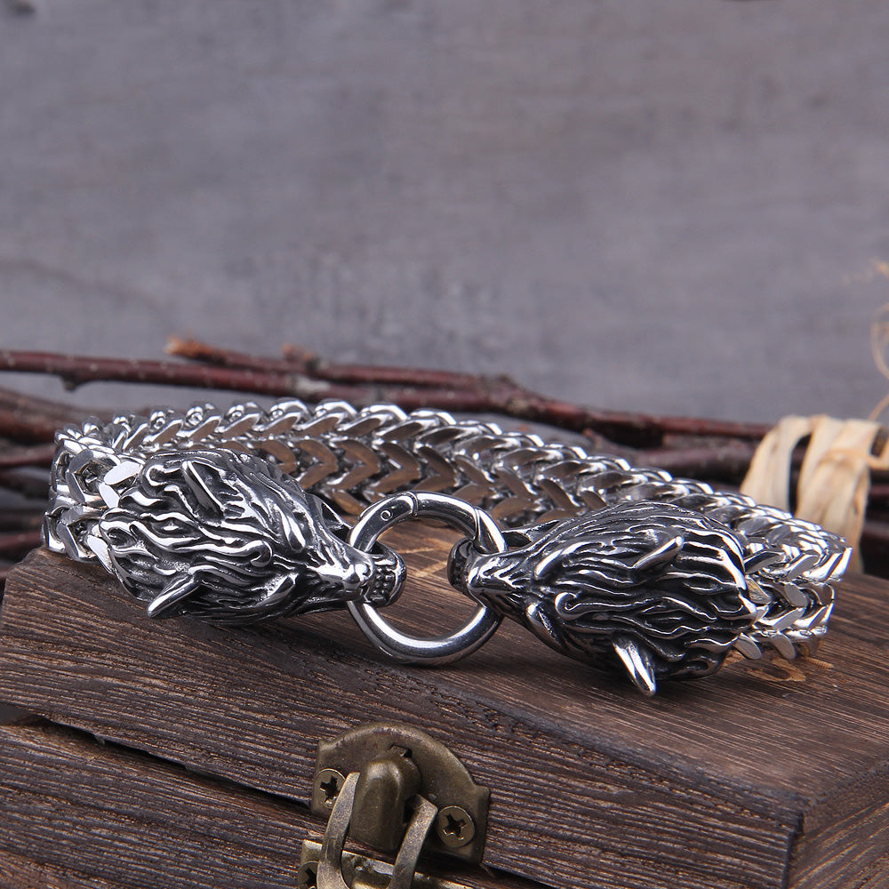 Viking Wolf Charm Karkötő – Ragnar