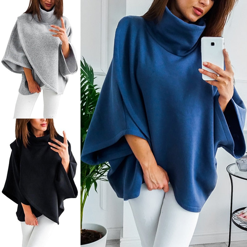 Aszimmetrikus női garbó – Őszi varázslat Mara