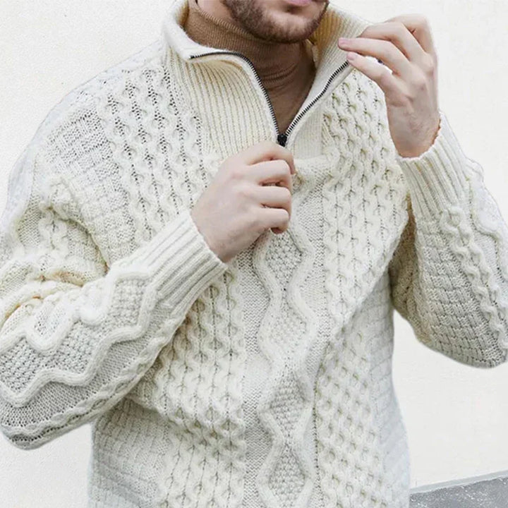 Luxus kötött pulóver férfiaknak - KnitCraft