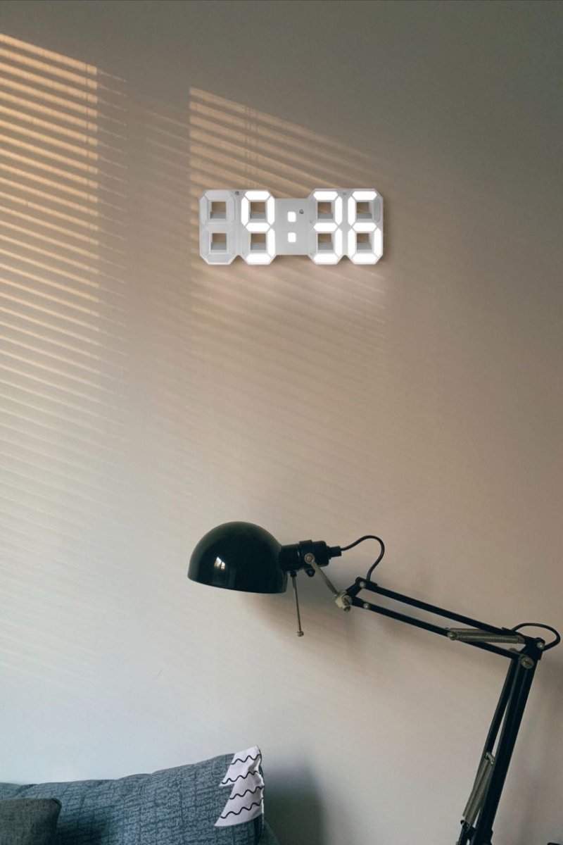 3D LED Fali óra állítható világítással – Timora