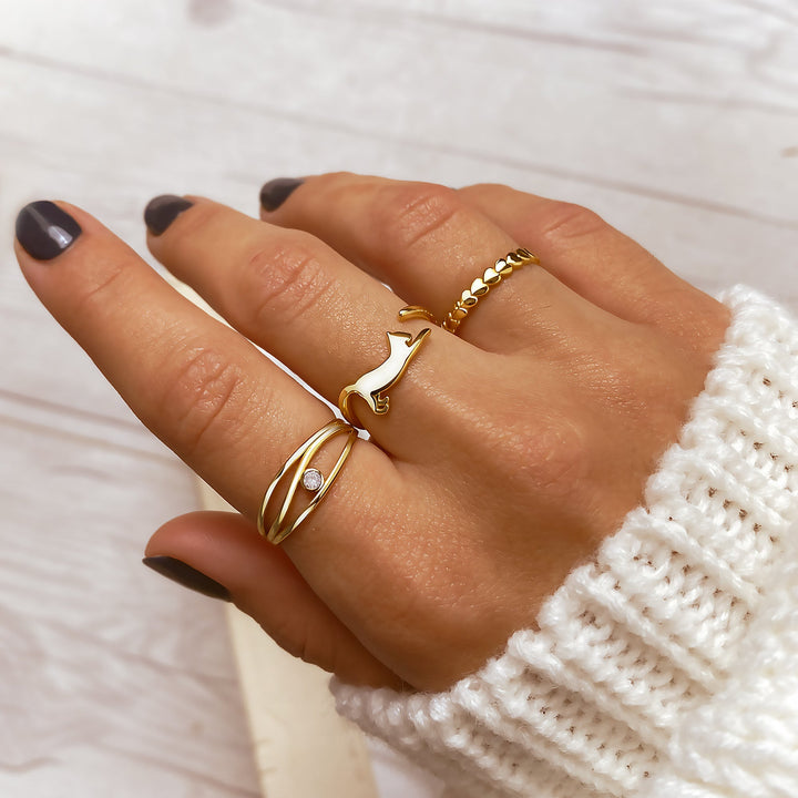 Szívecskés Gyűrű – Aurora