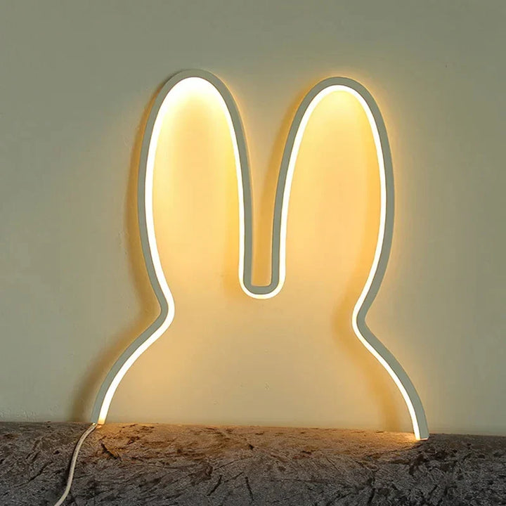 USB Töltős Nyuszi Éjjeli Fény Hangulatvilágítással - BunnyLight