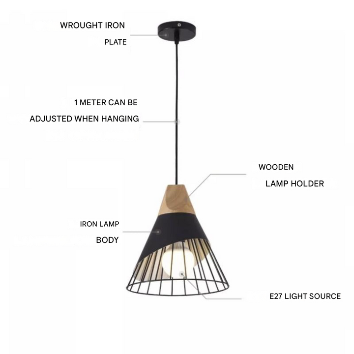 Trendi Skandináv Ipari Függőlámpa - UbranBeam