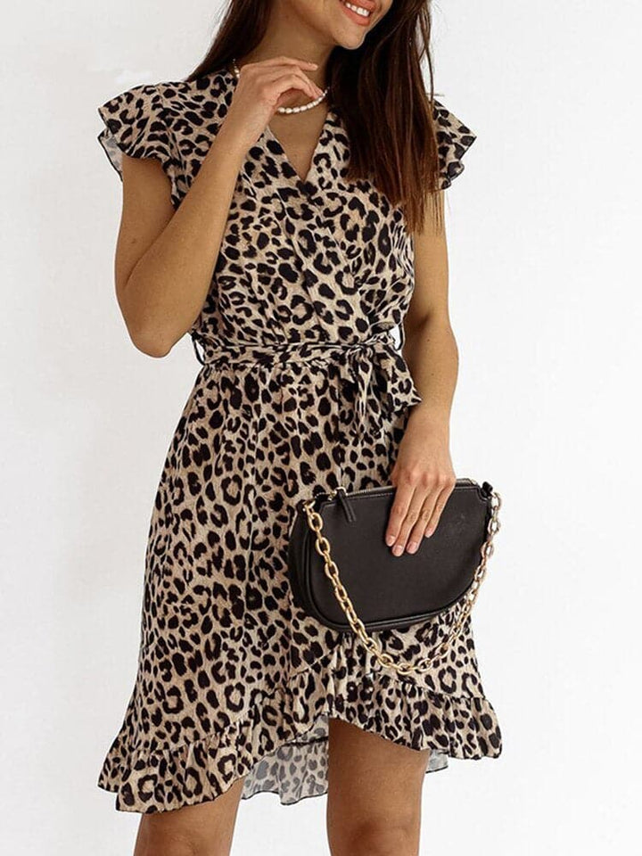Trendi maxi ruha leopárdmintával – Amira