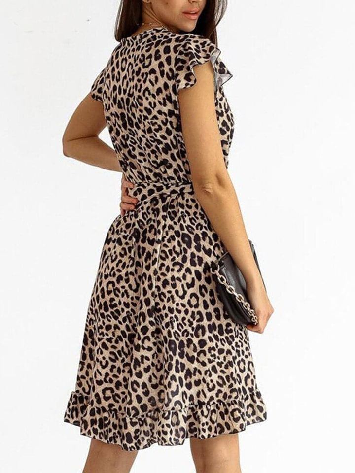 Trendi maxi ruha leopárdmintával – Amira
