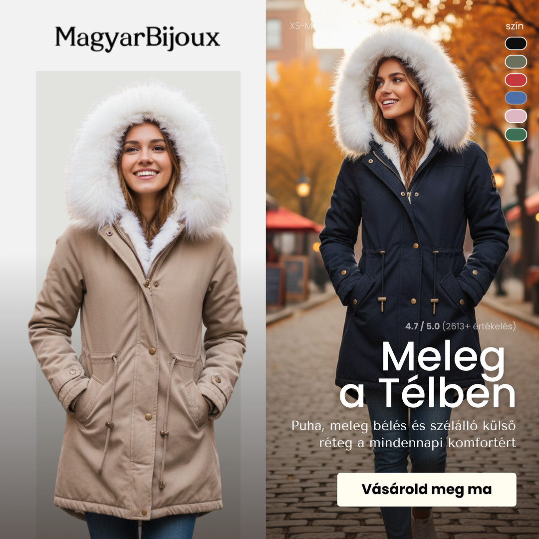 Luxus bélelt női télikabát - Elena