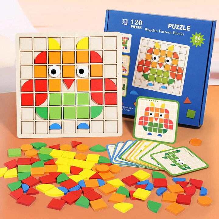 Fából készült Kisgyermek Puzzle - EcoPuzzle