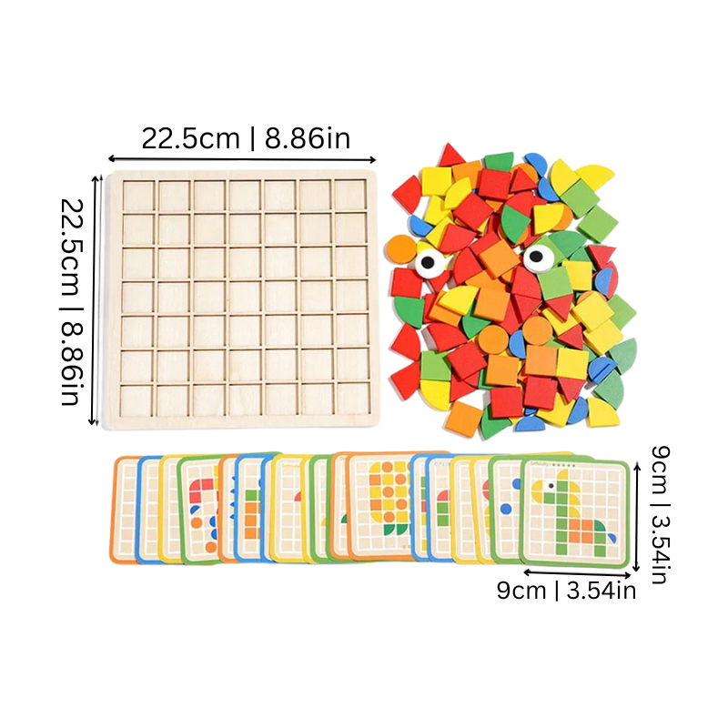 Fából készült Kisgyermek Puzzle - EcoPuzzle