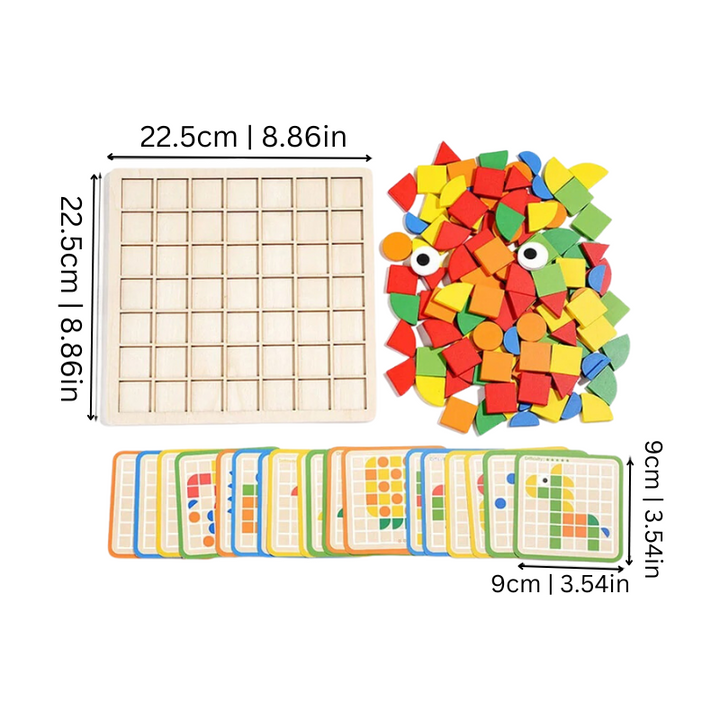 Fából készült Kisgyermek Puzzle - EcoPuzzle