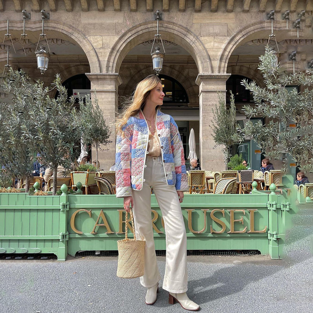 Trendy Nyomtatott Női Blézer - Eva