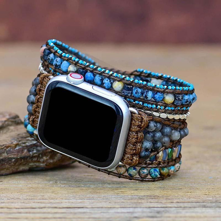 Drágakő Apple Watch Zenekar - Azure