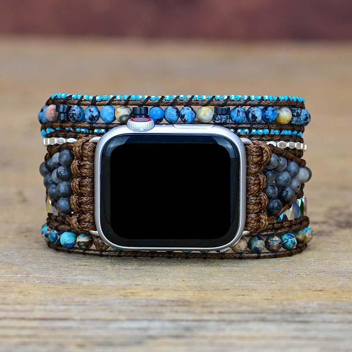 Drágakő Apple Watch Zenekar - Azure