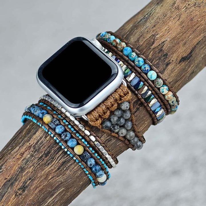 Drágakő Apple Watch Zenekar - Azure