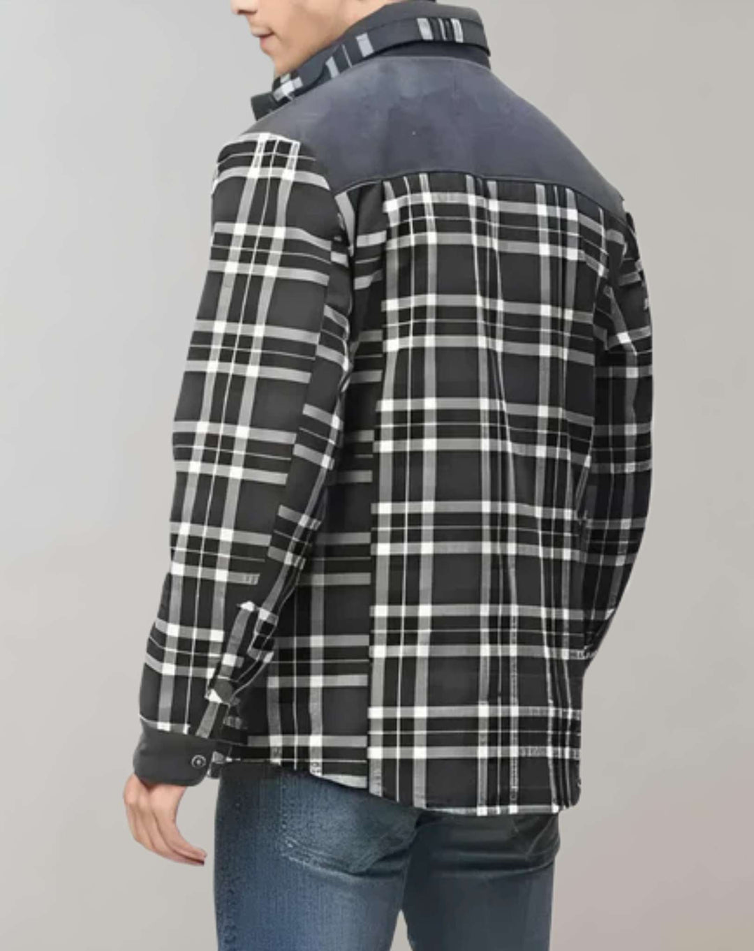 Dohányzós férfi flaneldzseki fleece-béléssel – FlanelStil