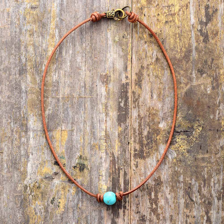 Értékes Türkiz Choker Nyaklánc - Calista