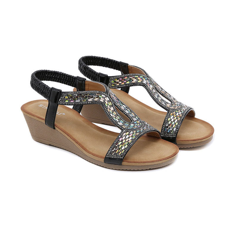 Luxus Női Szandál Wedge Sarokkal – Celeste