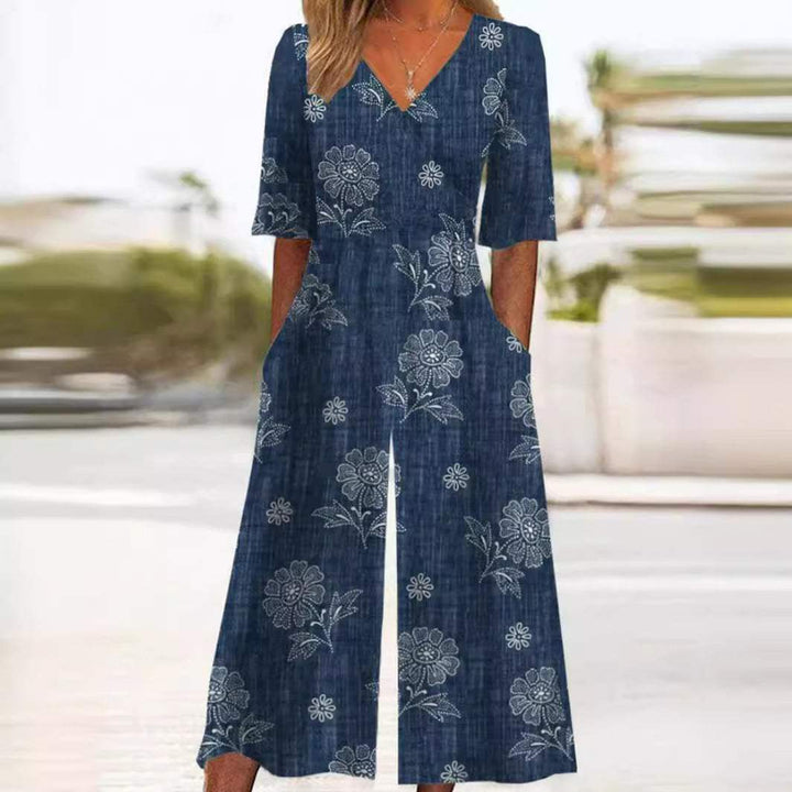 Laza és Stílusos Női Jumpsuit Széles Szárral – Elina