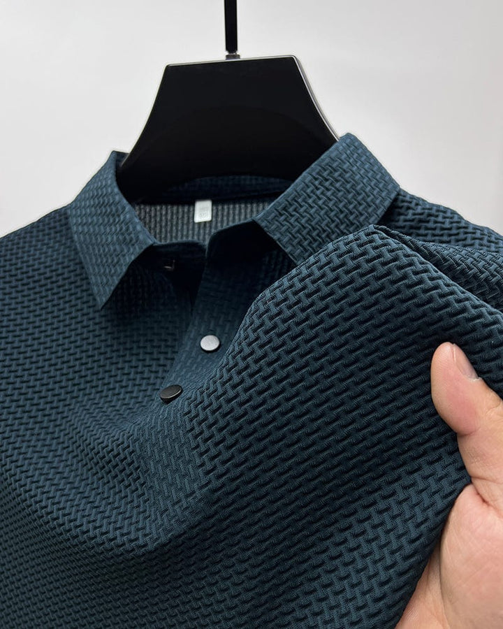 Légáteresztő férfi póló, hálós részletekkel és slim fit – Milan