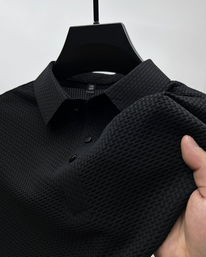 Légáteresztő férfi póló, hálós részletekkel és slim fit – Milan