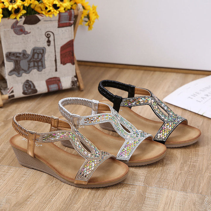 Luxus Női Szandál Wedge Sarokkal – Celeste