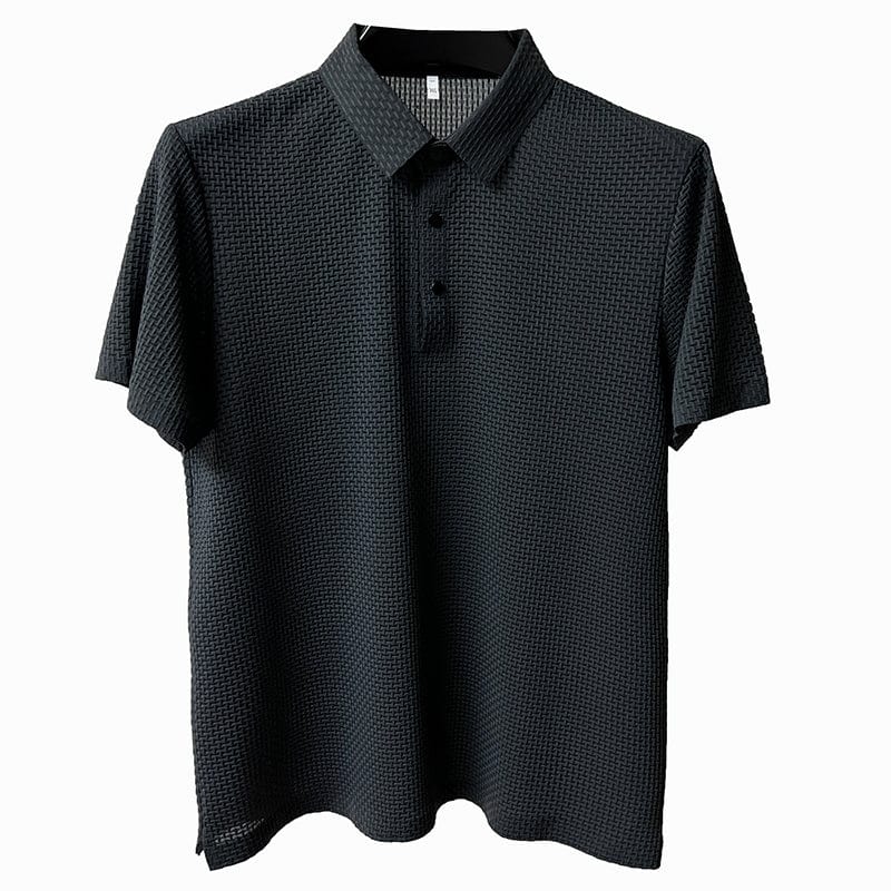 Légáteresztő férfi póló, hálós részletekkel és slim fit – Milan