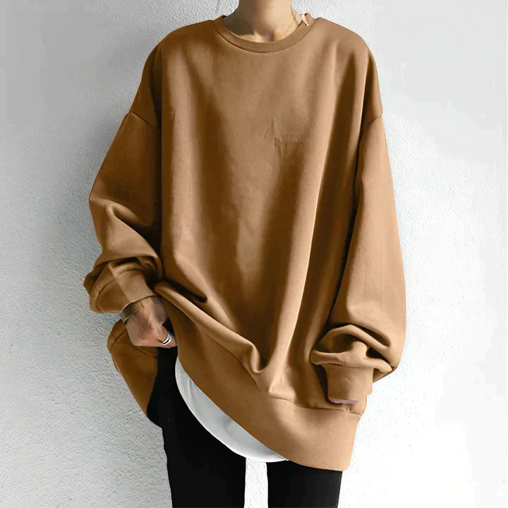 Divatos oversized női pulóver - Alina