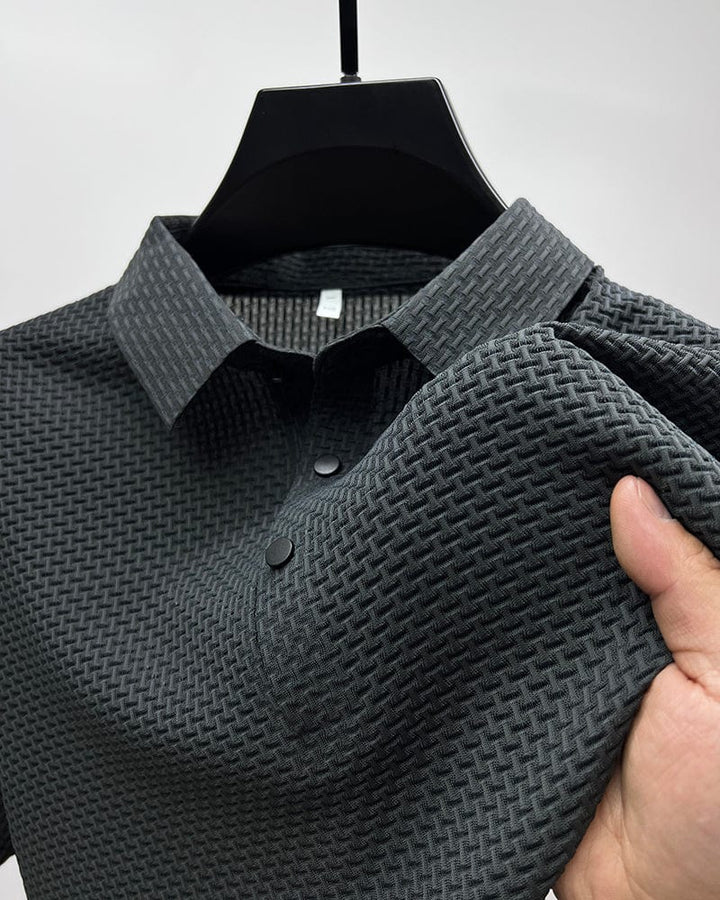 Légáteresztő férfi póló, hálós részletekkel és slim fit – Milan