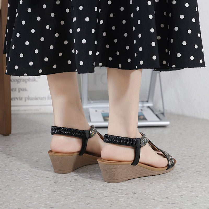 Luxus Női Szandál Wedge Sarokkal – Celeste