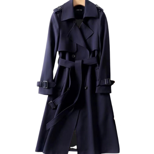 Elegáns női trench coat dupla gombokkal – Celina