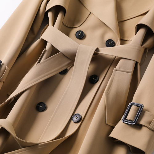 Elegáns női trench coat dupla gombokkal – Celina