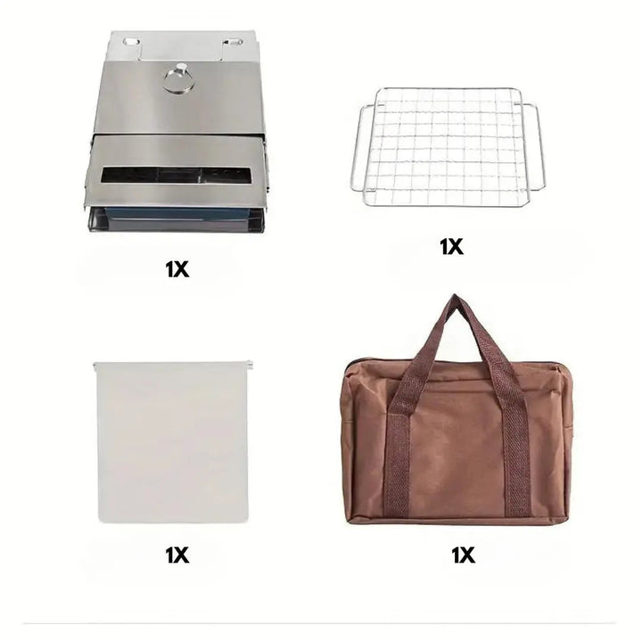 Hajtható RVS Fatüzelésű Kályha - TrailFlame