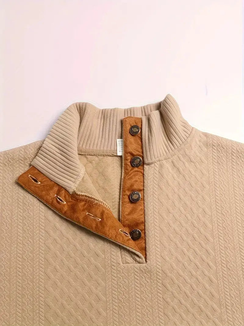 Férfi Kötött Szabadtéri Pulóver Pöttyökkel - Logan