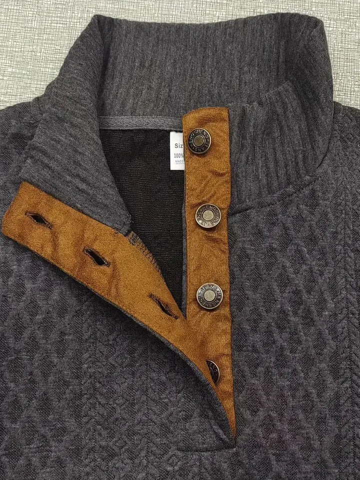 Férfi Kötött Szabadtéri Pulóver Pöttyökkel - Logan