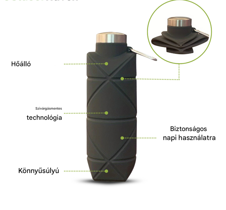 Összecsukható Vízpalack 750 ML - AquaFold