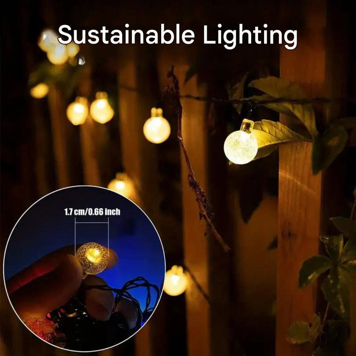 Fenntartható LED fényfüzér - SolarGlow