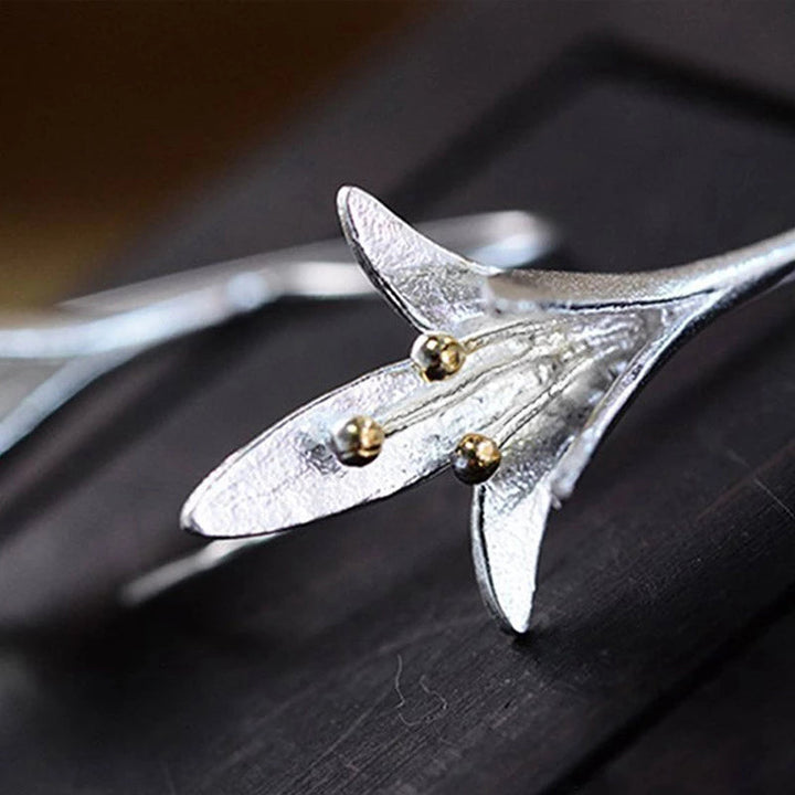 Ezüst Virág Fülbevalók - Arlena