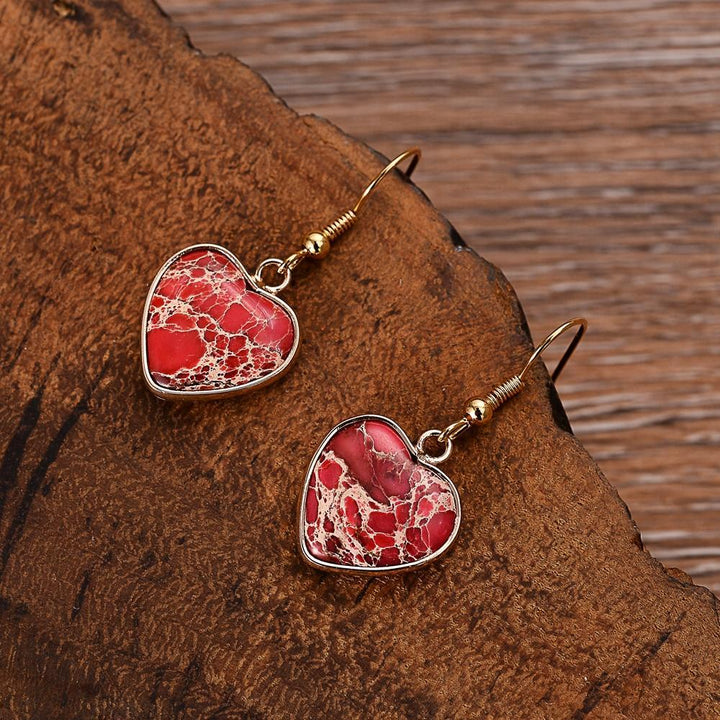 Ruby Essence Jaspis Fülbevalók – Sienna