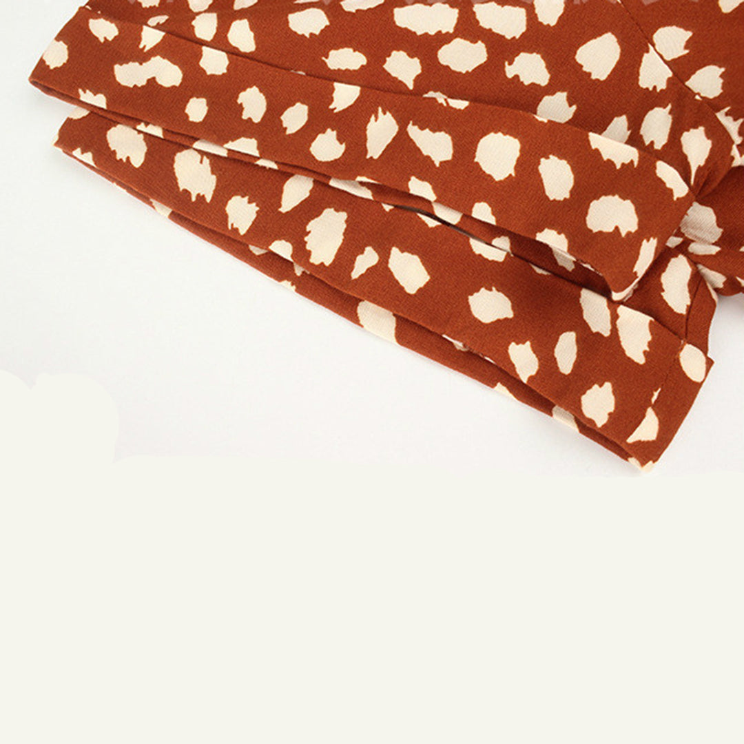Nyomtatott V-nyakú Ruha – Marielle