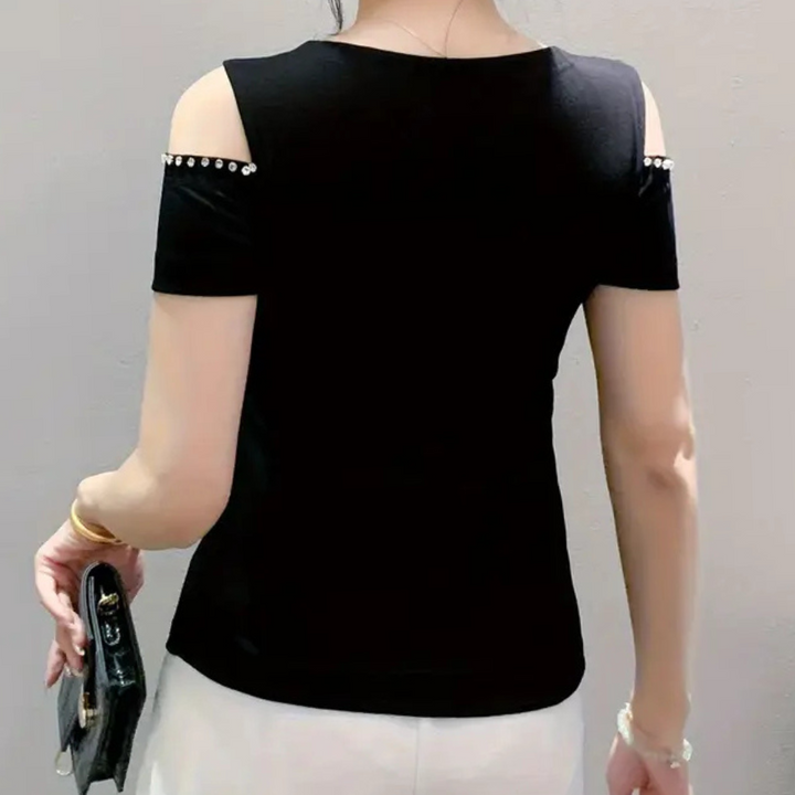 Trendy Cold-Shoulder Top hölgyeknek - Fenna