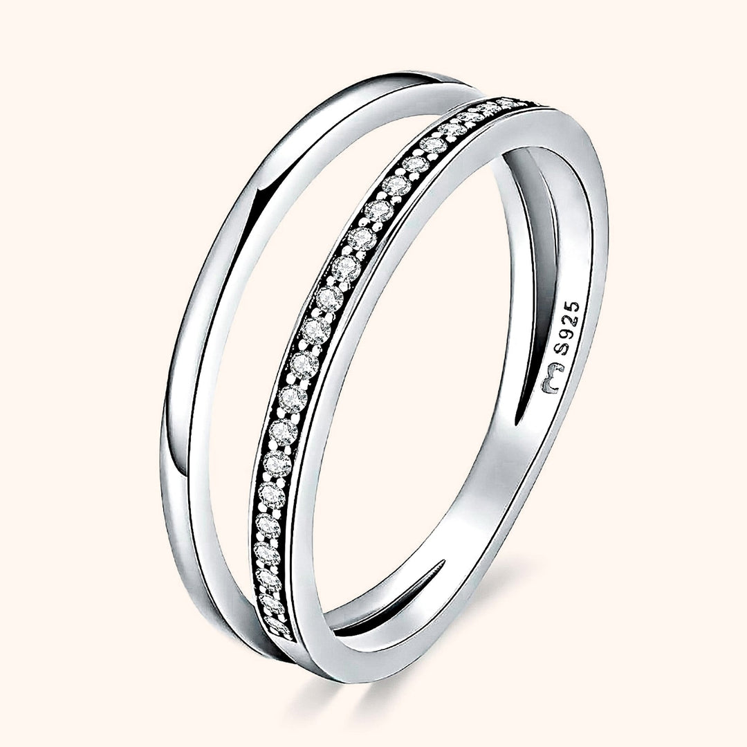 Dupla Zirkónia Gyűrű - Sienna