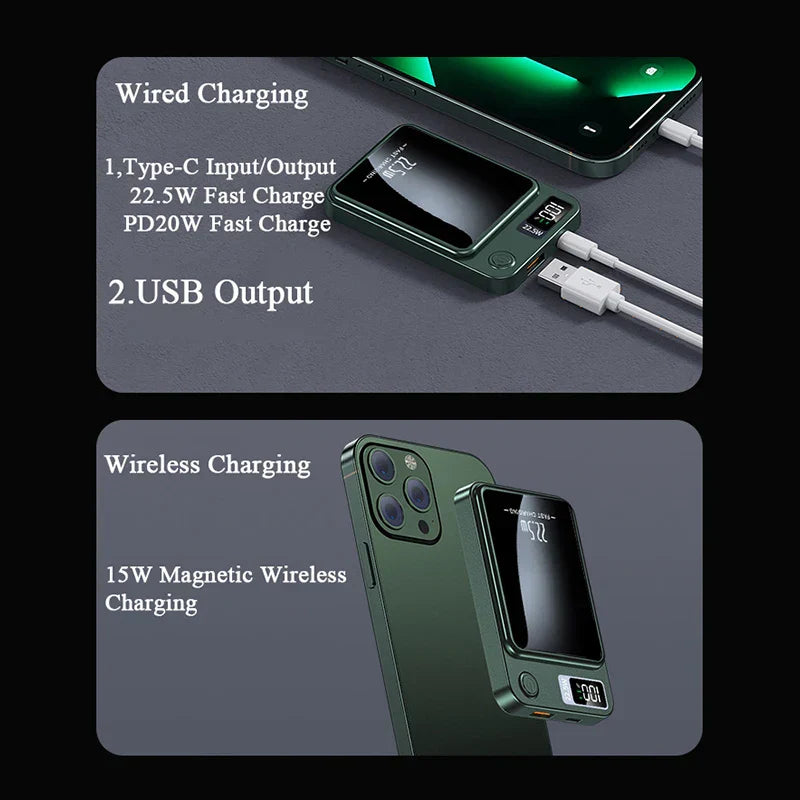 Magnetikus Vezeték nélküli Powerbank - MagCharge Mini