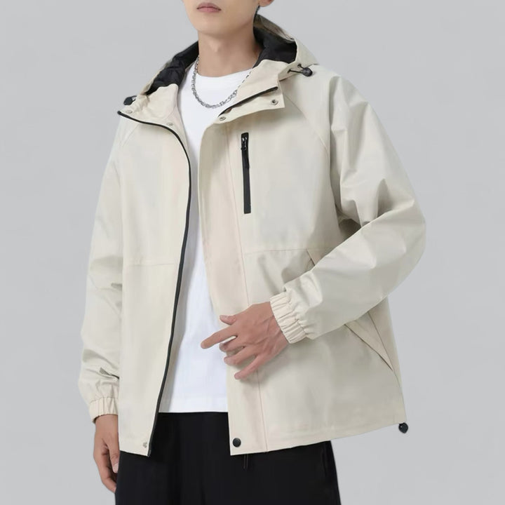 Férfi széldzseki laza szabással és időjárás-védelemmel – Damian