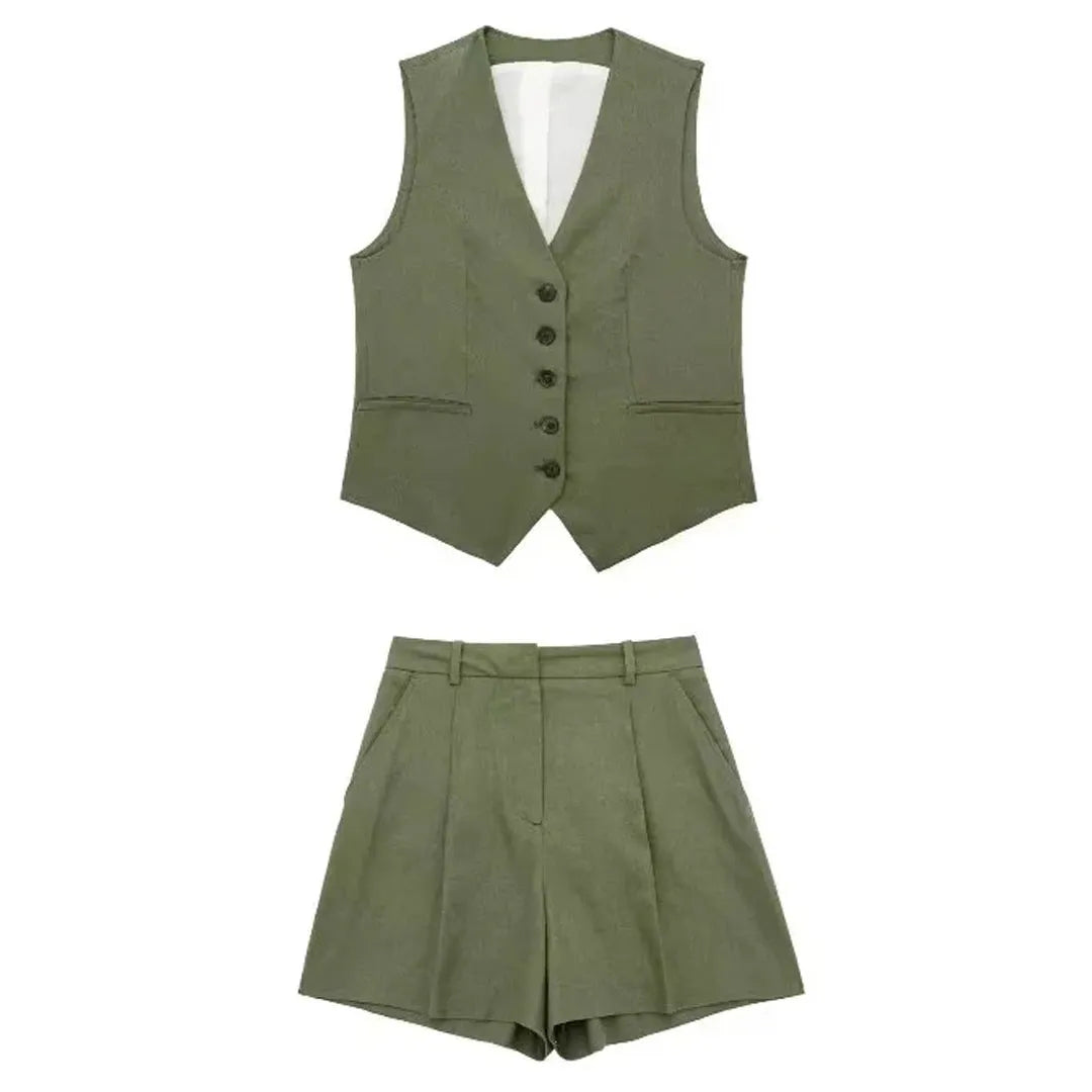 Kétrészes nyári szett vintage toppal – Amaya