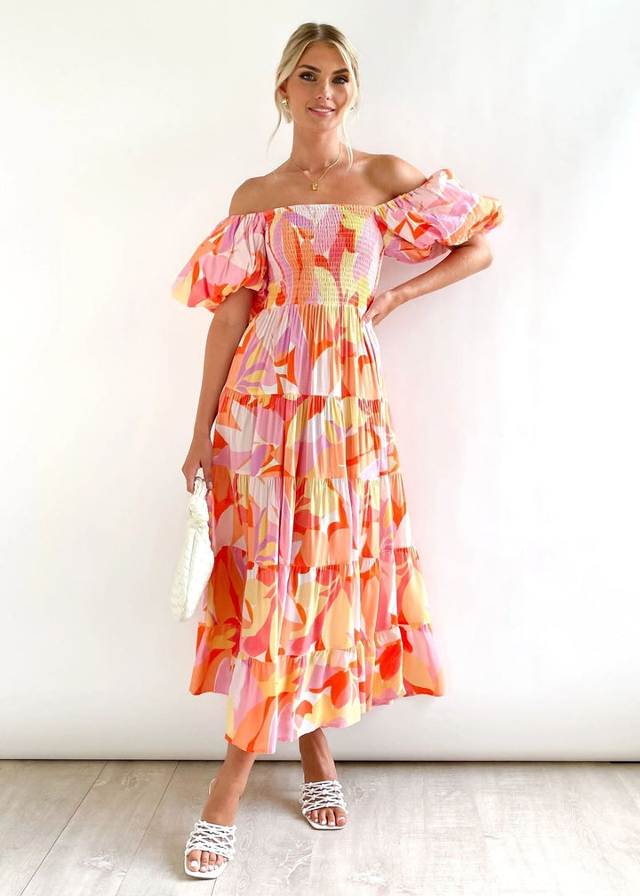 Off-Shoulder Midi-ruha – Talia